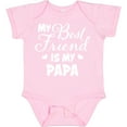thumbnail image 3 of Inktastic My Best Friend is My Papa with Hearts Boys or Girls Baby Bodysuit, 3 of 5