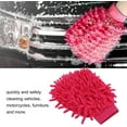 thumbnail image 2 of Car Wash Mitt, Car Wash Mitt, Car Wash Glove Scratch Free Double Sided Chenille Pink Microfiber Wash Glove for Vehicle Cleaning Cleaning Tool, 2 of 5