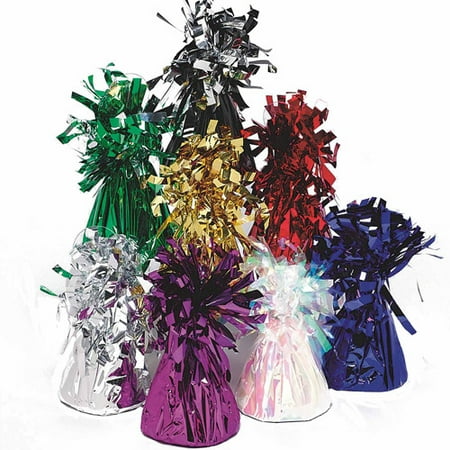 Metallic Balloon Weights, Pack of 12, Blue
