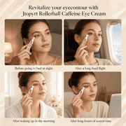 Jtopyrt 6% Caffeine Eye Cream for Dark Circles and Puffiness Travel-Friendly for All Skin Type