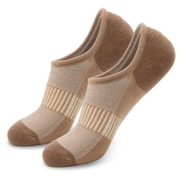 UJNDER Men's Low Cut Socks Summer Thin Breathable Solid Color Casual Ankle Socks for Leisure Sports Brown