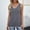 Gray, variant on Women's Solid V-Neck Sleeveless Knit Sweater Tank Top Casual Layering Summer Top