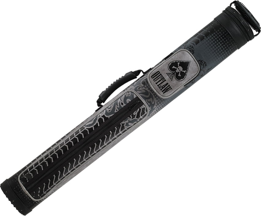 Outlaw Brand 2x2 Tire Tread Pool/Billiard Hard Cue Case Black