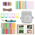 thumbnail image 2 of Paquete de accesorios para cámara 7 en un, cubierta protectora, con correa, álbum de fotografía, bandolera de material cuero para Mini 11 blanco CUTICAT paquetes de cámara, 2 of 7