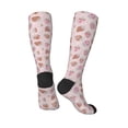 thumbnail image 4 of Fotbe Strawberry Cake print Women's Men's Novelty Crew Socks Cotton Socks Knee High Socks for Walking,Running,Nurses,Pregnancy, 4 of 9