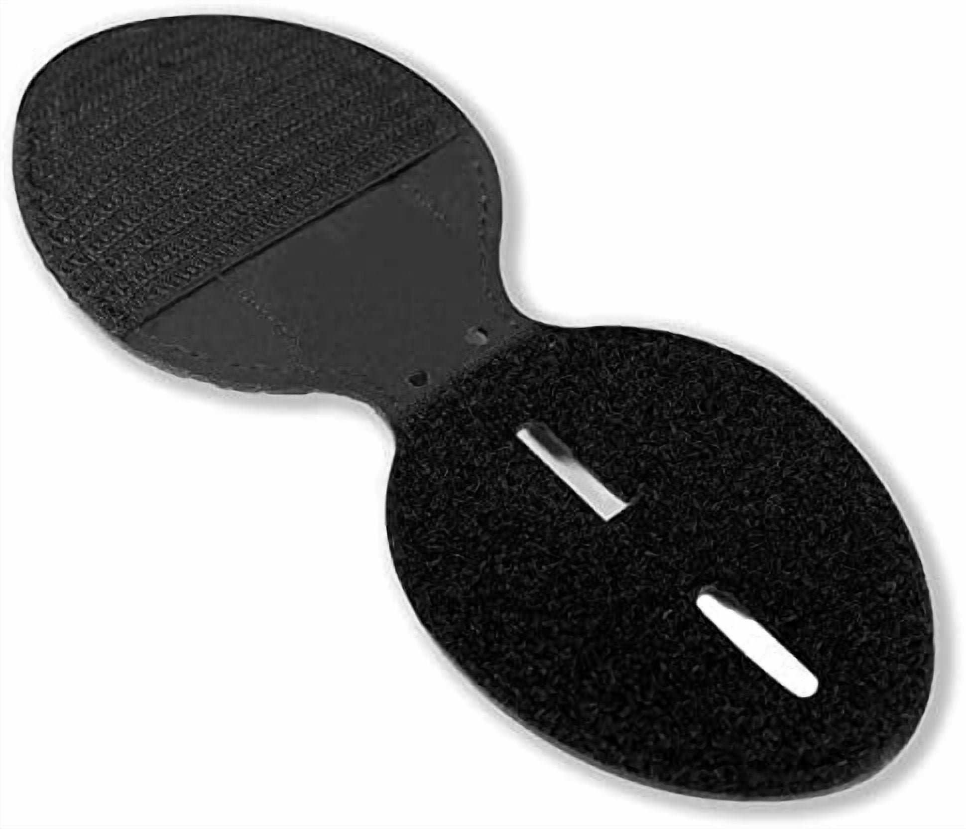 Hasako Police Badge Holder - Cowhide, Universal, Black, Law Enforcement, Metal Clip and Chain Included