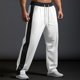 thumbnail image 1 of Pantalones largos para hombre, lisos, a la moda, informales, con bolsillos, cintura elástica, pantalones largos, pantalones deportivos, pantalones de poliéster para hombre., 1 of 9