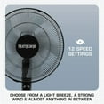 thumbnail image 4 of Hurricane 2 Pack 16" Energy Efficient Adjustable Standing Fan, 12 Speed Settings, 4 of 5