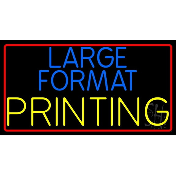Large Format Printing LED Neon Sign 13 x 24 - inches, Clear Edge Cut Acrylic Backing, with Dimmer - Bright and Premium built indoor LED Neon Sign for Computer & Electronics store decor.