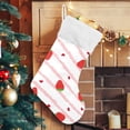 thumbnail image 5 of Coolnut Strawberry Christmas Stocking Personalized Large Candy Stocking, Xmas Stockings Decoration Hanging Gift for Family Holiday Party Ornaments Decor Fireplace, 5 of 7