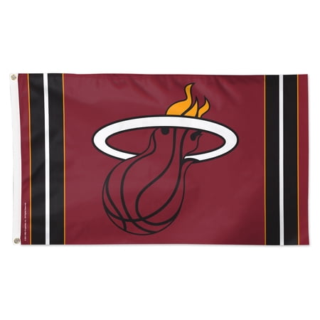 WinCraft Miami Heat 3 x 5 Vertical Stripe Deluxe Single-Sided Flag