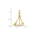 thumbnail image 3 of 10k Yellow Gold Gardening Tools Pendant for Women or Unisex, Nature Inspired Rake Shovel Broom Charm Necklace Symbolizing Hard Work and Growth, Outdoor or Hobby Jewelry, 3 of 7