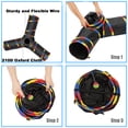 thumbnail image 5 of 3 Way Cat Tunnels for Indoor Cats, Collapsible Tube 10 Inch Diameter & 43 Inch Longer Cat Tunnel Toy, Bell Ball for Pet Play Puppy Kitten Rabbit (Black), 5 of 7