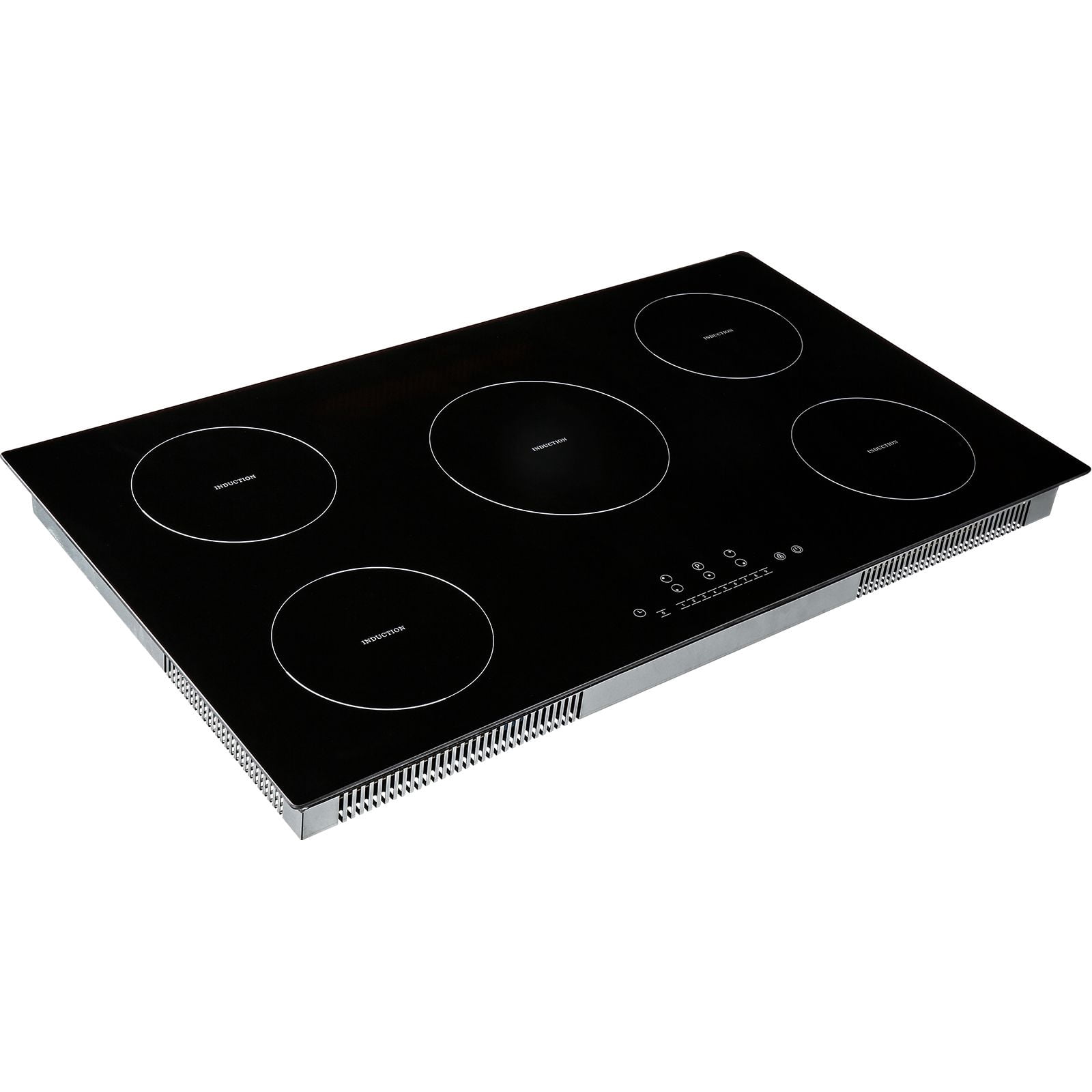 5-Burner 36" Magnetic Induction Cooktop, 9200W High Power, 9-Level Heating, Child Safety Lock