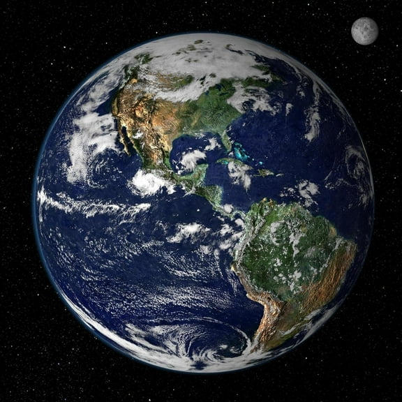 Earth Poster: Universe - Earth From Space Photos And S Earth