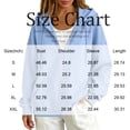 thumbnail image 3 of Oversized Zip Up Hoodie For Women Casual Long Sleeve With Pockets Sweatshirts Fall Winter Track Jackets, 3 of 5