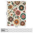 thumbnail image 4 of Orinice Flowers Warm Lightweight Blanket Soft Fleece Throw Blanket for All Seasons Living Rooms Sofa Decor Cow Gifts Blanket 40x50in, 4 of 6