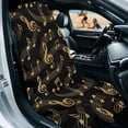thumbnail image 3 of Xixirimido Gym Car Seat Cover Towel Sweatproof Protector for Post-Workout Large Universal Front Seat Mat Non-Slip for Cars, Trucks, SUVs, Music Notes, 2Pack, 3 of 8