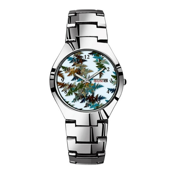 Mens Watches Silvery Steel Band Top Brand Waterproof Japan Quartz Watch Christmas Men Business Clock Arctic Camouflage Watches