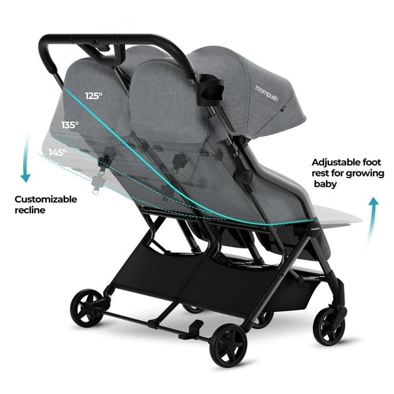 Double stroller that reclines flat cheap