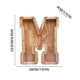 thumbnail image 5 of Lata de ahorros de madera con letras en inglés, lata de ahorros de vidrio transparente, alcancía, 5 of 6