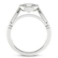 thumbnail image 3 of Silvago Jewel Opulent 1 Ct Round Cut Diamond Wedding Rings - Lab Created Simulated Diamond - 14K White Gold Plated - Ideal for Engagement & Anniversary Gifts - Stunning Prong Setting for Women's, 3 of 3