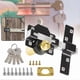 thumbnail image 2 of 50/70mm Double Sided Gate Lock, U-Type Spring Lock, Iron Sliding Lock Latch for Right & Left Wooden Door, 2 of 5