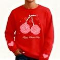 thumbnail image 6 of ShiShine 1PC Valentine Shirts for Women Men Cute Rose Printed Casual Sweatshirt for Couples Crew Neck Long Sleeve Clothes, 6 of 9