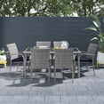 thumbnail image 4 of Cosco Lakewood Ranch 7-piece Steel Woven Wicker Patio Dining Set, 4 of 15