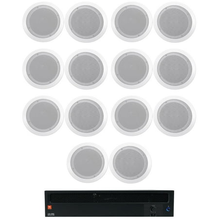 JBL CSA1300Z 70v Commercial Amplifier + (14) White In-Ceiling Speakers CSA 1300Z