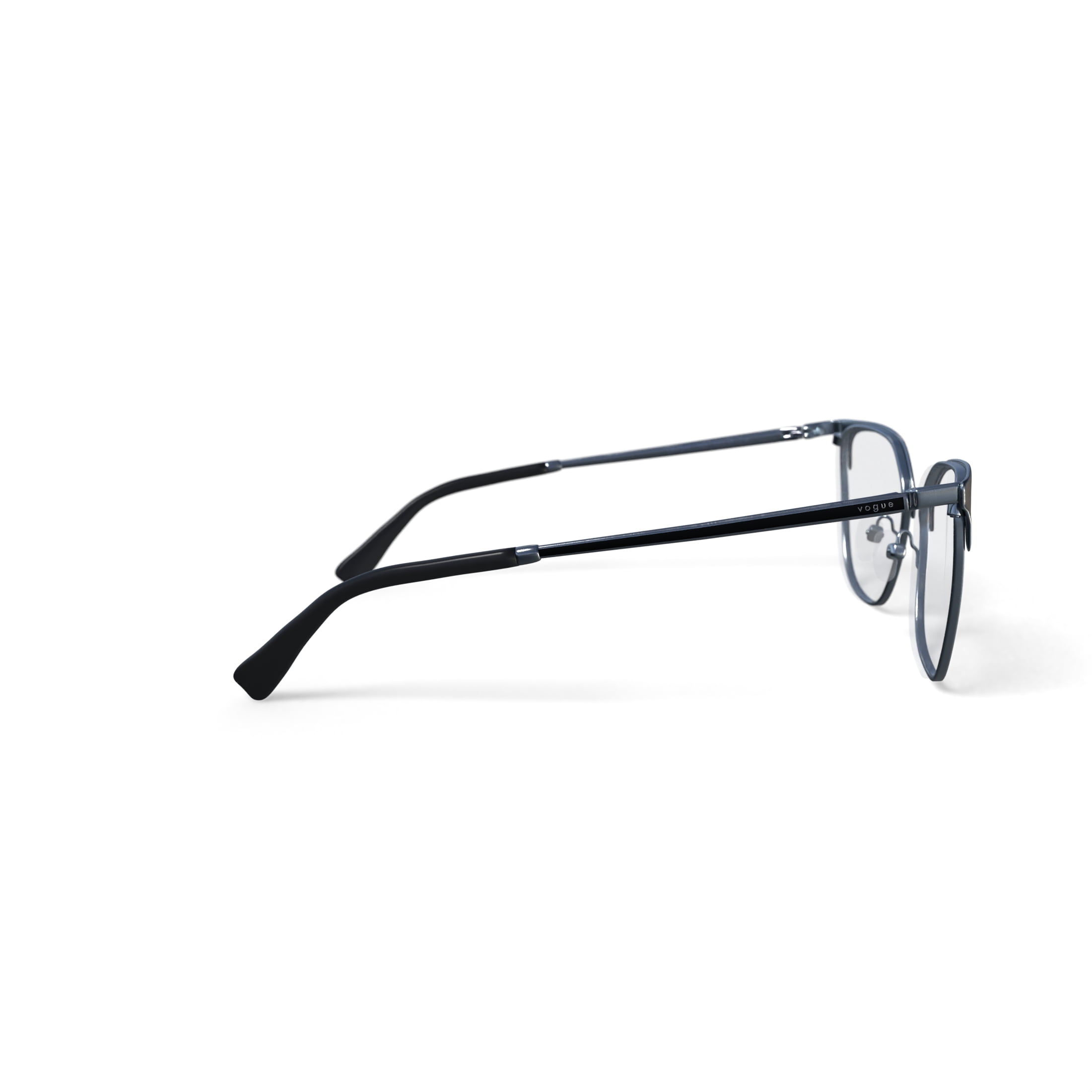 Vogue Women's Size 53 VO4249 Prescription Eyeglasses with Case, Black/Silver