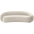 thumbnail image 3 of Meridian Furniture Emery Cream Velvet Sofa, 3 of 8