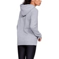 thumbnail image 3 of Under Armour Women's Hustle Fleece Hoodie , True Gray Heather 025/Black , 3X-Large Tall, 3 of 3