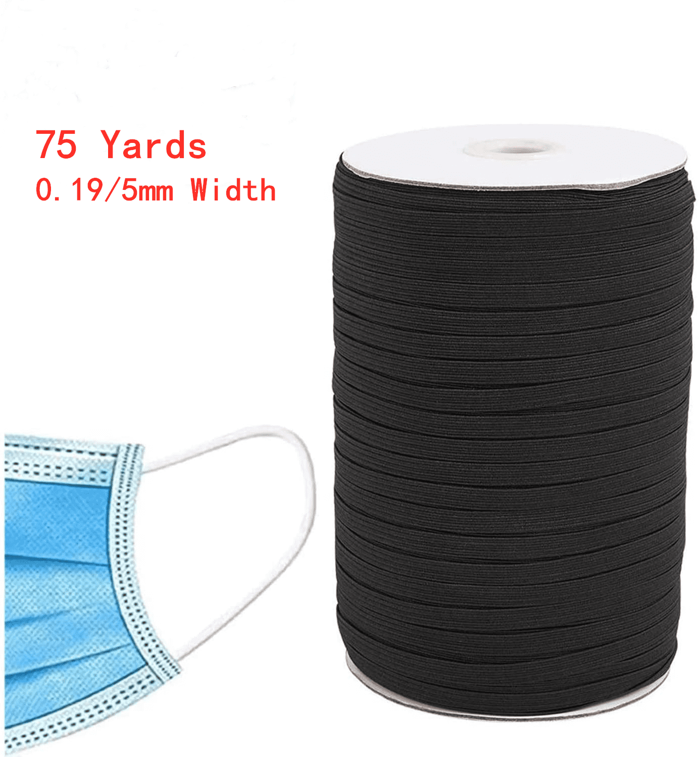 Elastic Bands for face mask Braided Elastic Cord for Crafts,Elastic