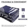 thumbnail image 4 of DEORAB 8'x10' Outdoor Rugs Patio Waterproof Outside Mat Reversible Plastic Camping Carpet,Navy blue & White, 4 of 9