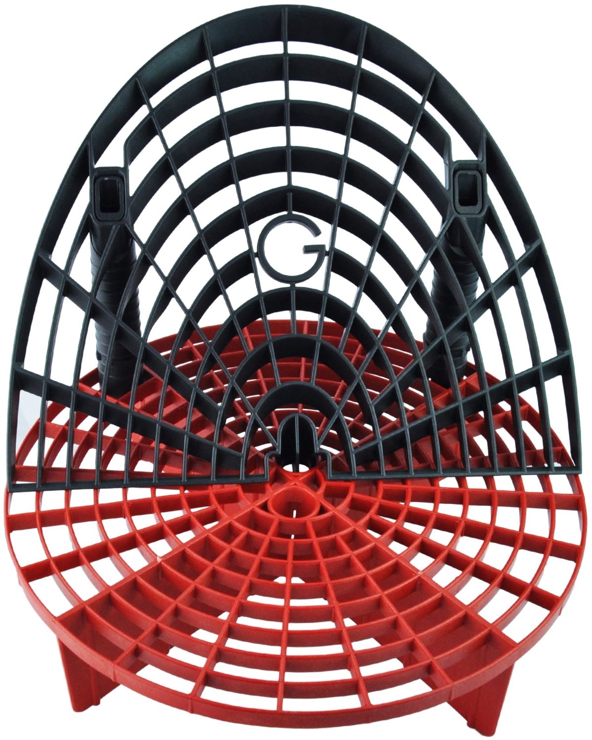 The Grit Guard Insert with Washboard Combo Pack (Black/ Red)