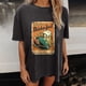 thumbnail image 1 of Puntoco Mujer Vintage Divertido Oktoberfest Patrón de impresión Mangas caídas Verano Manga corta tops Blusa Puntoco Puntoco-6715, 1 of 6