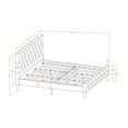 thumbnail image 6 of East West Furniture Nolan 3-Piece Wood King Bedroom Set in White & Clover Green, 6 of 7