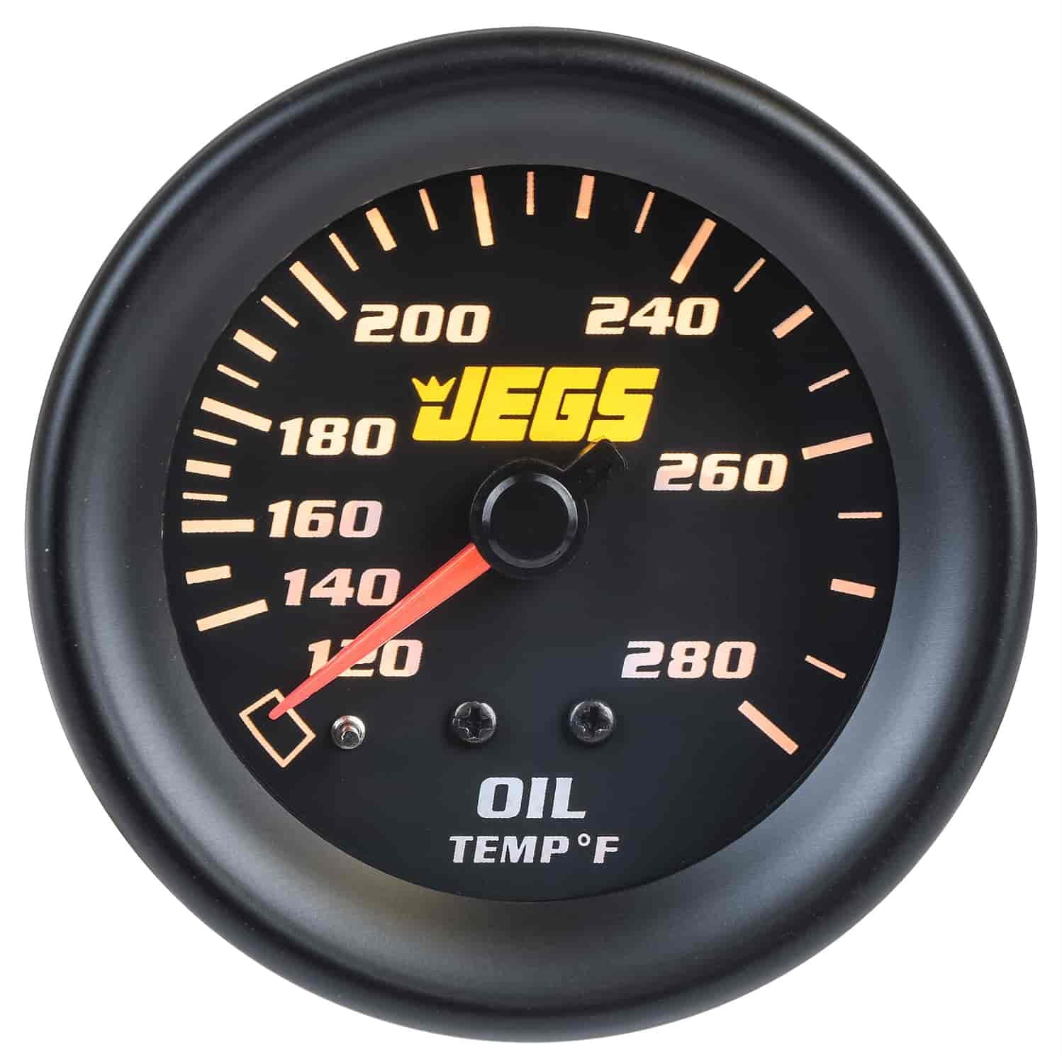 JEGS 41402 Oil Temperature Gauge Mechanical 2 1/16 in. Diameter 120280 Degree F