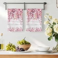 thumbnail image 3 of Pink Eucalyptus Leaves Kitchen Towels Set of 4, Summer Botanical Farmhouse Rustic Wood Absorbent Dish Towels for Kitchen, Microfiber Hand Towel, Quick Drying Tea Towel for Cleaning Dishcloths, 3 of 7