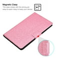 thumbnail image 4 of Dteck Case for Samsung Galaxy Tab A7 10.4" SM-T500 T505 2020 Released 10.4-inch,Magnetic PU Leather Card Holder Wallet Bling Glitter Shockproof Folio Kickstand Cover,Pink, 4 of 5