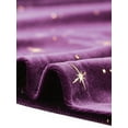 thumbnail image 5 of INSPIRE CHIC Women's Velvet Star Printed Adjustable Strap High Waist Suspender Skirt XS Purple, 5 of 6