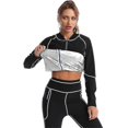 thumbnail image 1 of Women Slimming Sauna Sweat Suits Fat Burning Tops Waist Trainer Thermo Legging Body Shaper Jacket ShapewearXL, 1 of 5