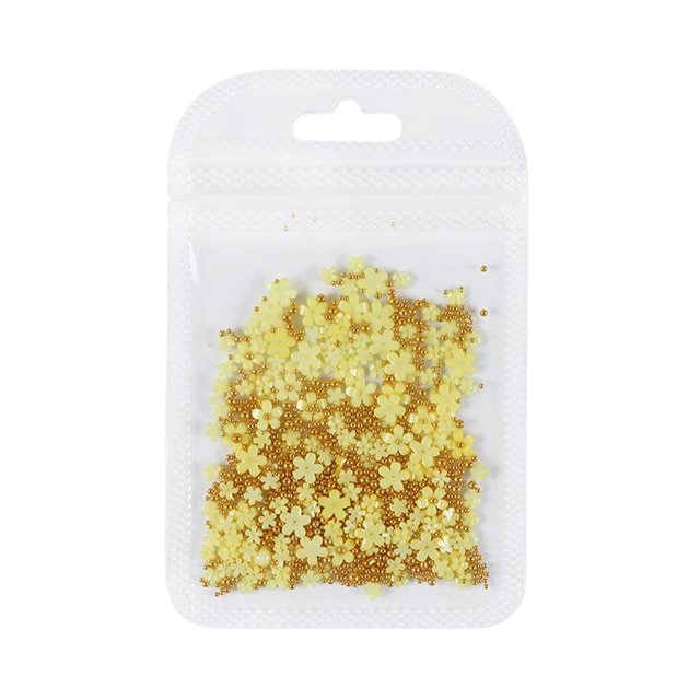 Qarigey Equipos de uñas acrílicos del sistema completo para principiantes DIY precio asequible variedad de colores ricos de larga duración Juegos de manicura amarillo-oro perla
