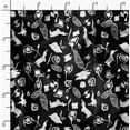 thumbnail image 2 of Soimoi Poly Canvas Black Fabric - By the Yard - 56 Inch Wide - Abstracts Art Fabric - Contemporary and Unique Patterns for Creative Projects Printed Fabric, 2 of 6