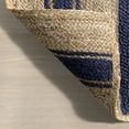 thumbnail image 3 of Rugs USA Calathea Striped Jute Area Rug, 4' x 6', Calathea Royal Blue, 3 of 6