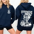 thumbnail image 4 of "Expensive, Difficult & Talks Back" Skeleton Girl Hoodie – Humorous & Edgy Statement Sweatshirt, 4 of 6