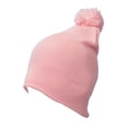 thumbnail image 3 of KC Caps Super Soft and Comfy Knit Pom Pom Beanie Winter Cap Pink, 3 of 4