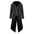 thumbnail image 3 of Chaqueta de frac Vintage Steampunk de moda para hombre, victoriana SG Hugo Chaqueta de Vintage Tailcoat, 3 of 7