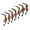 Red Bronze, variant on Ruanlalo 7Pcs/Set Christmas Stocking Hooks Mantel Xmas Stocking Holder Festive Stocking Hangers for Hanging Wreaths Ornaments Gifts